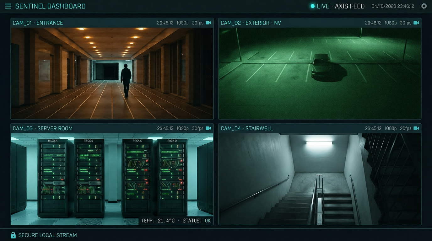 Sentinel live camera dashboard